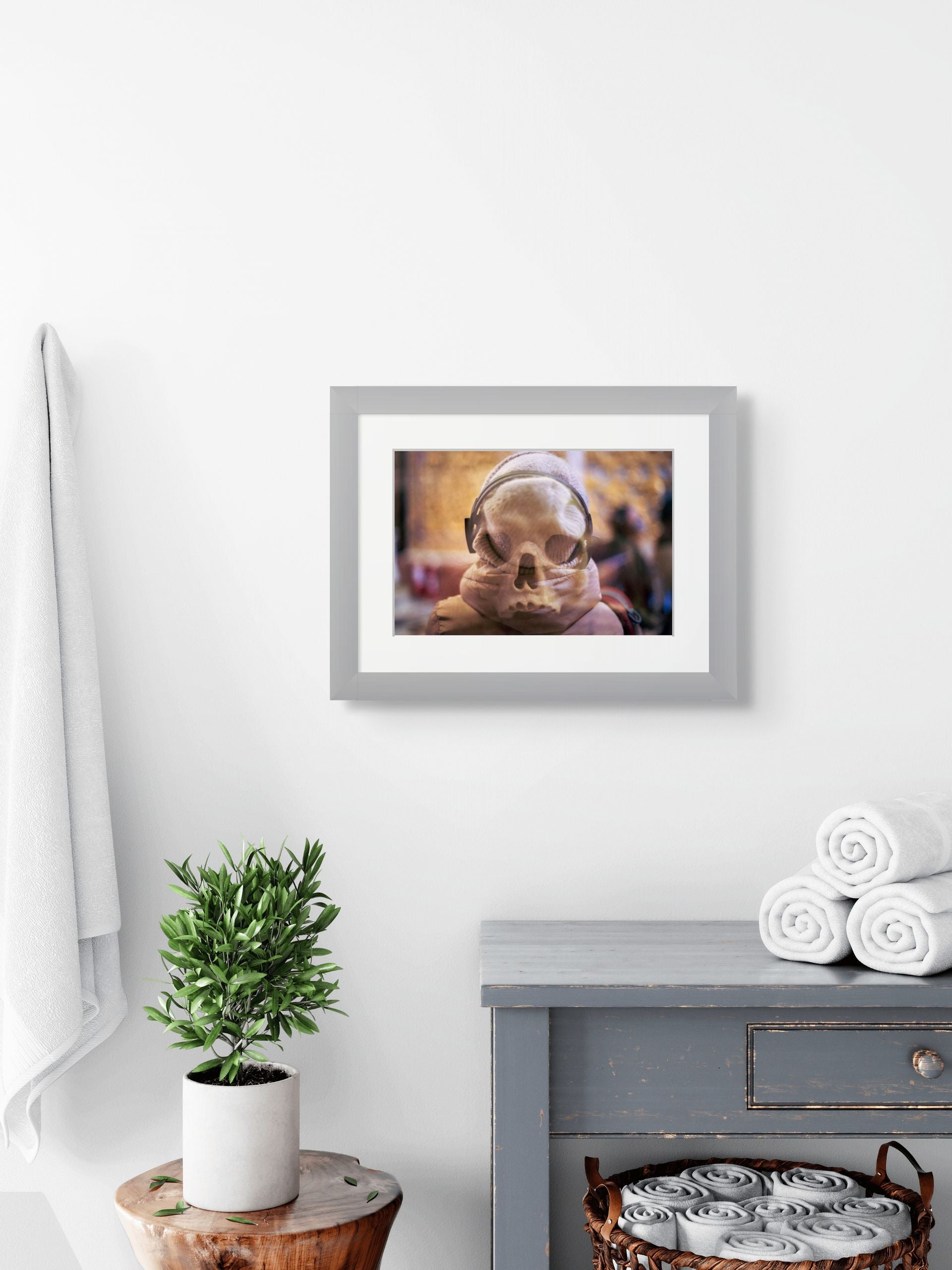 A framed, fine art print of an abstract photograph perfect for interior design.