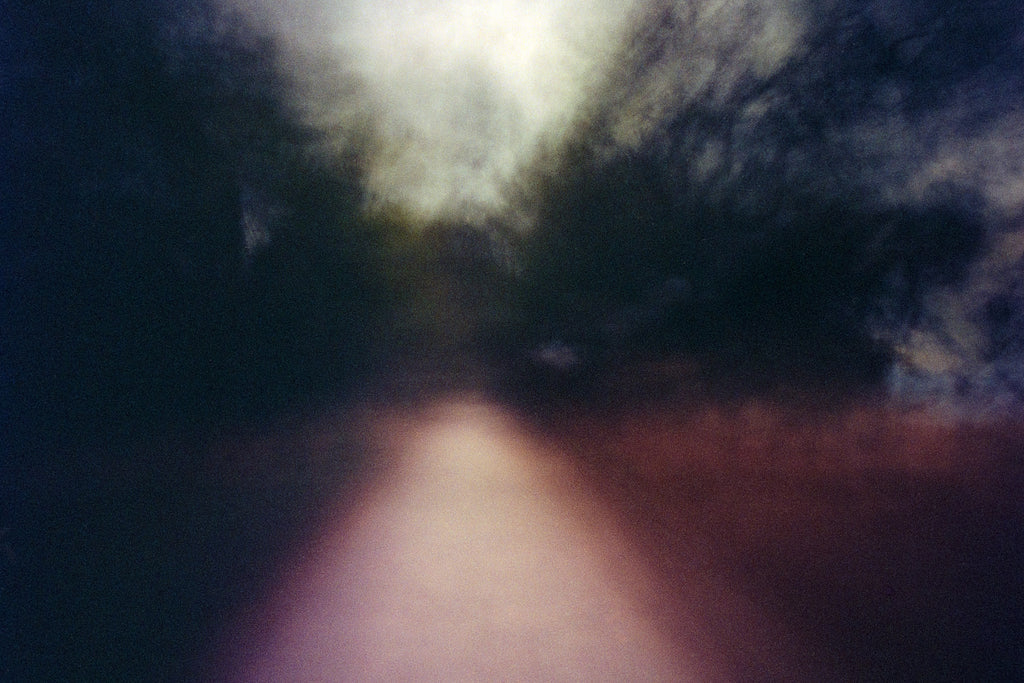 An abstract fine art photo of a blurry path in Athens, Greece.