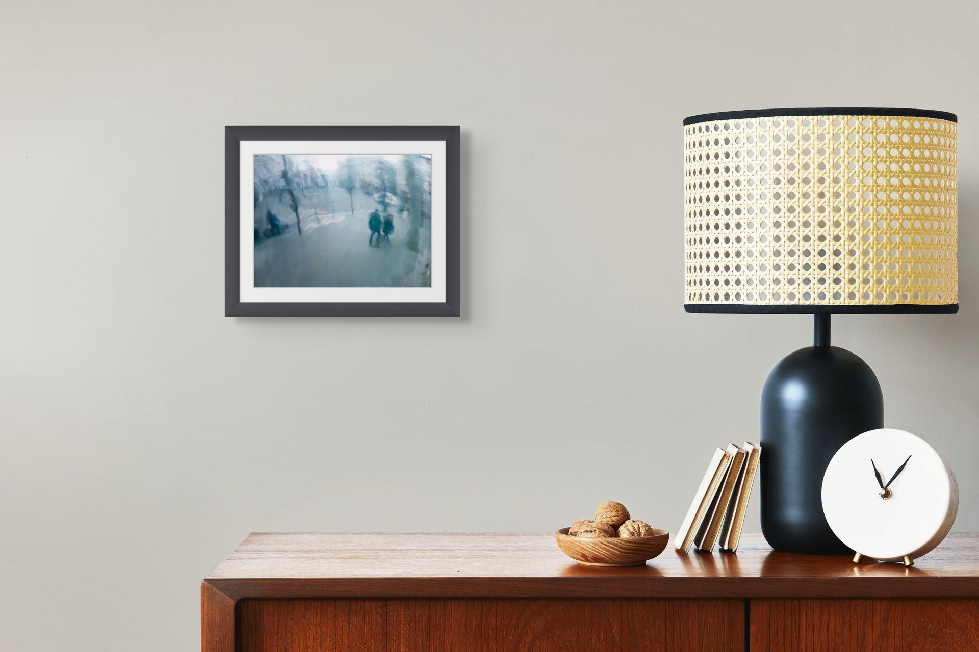 Framed abstract photo taken on a rainy day in Paris.