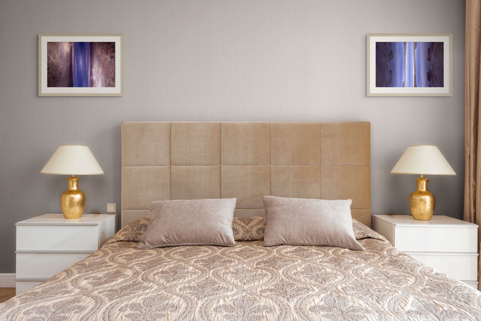 Abstract fine art photo nature scene, framed and printed on giclee paper, hung on the wall of a calm interior design.