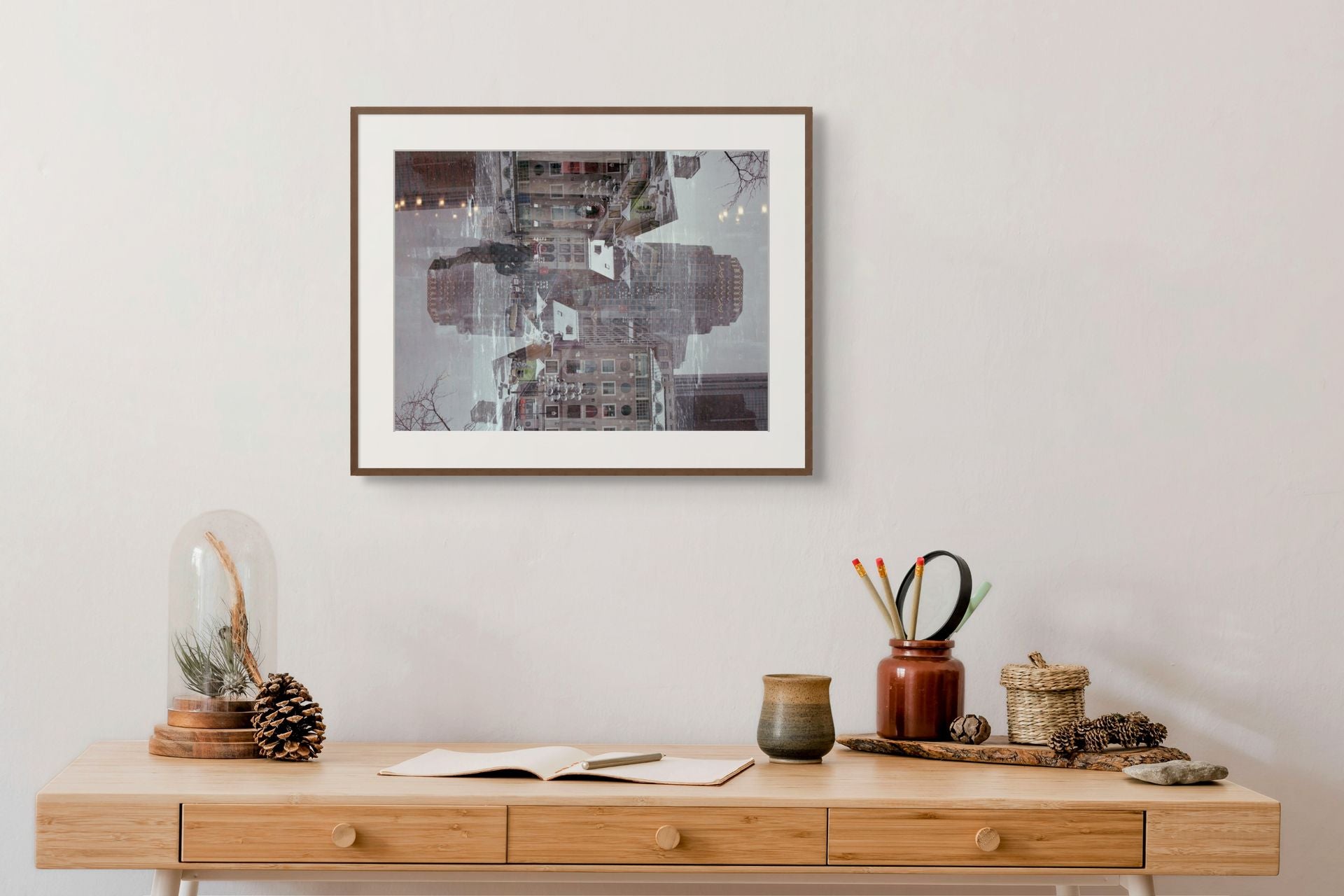 Frame fine art print of an abstract photograph done in Boston.