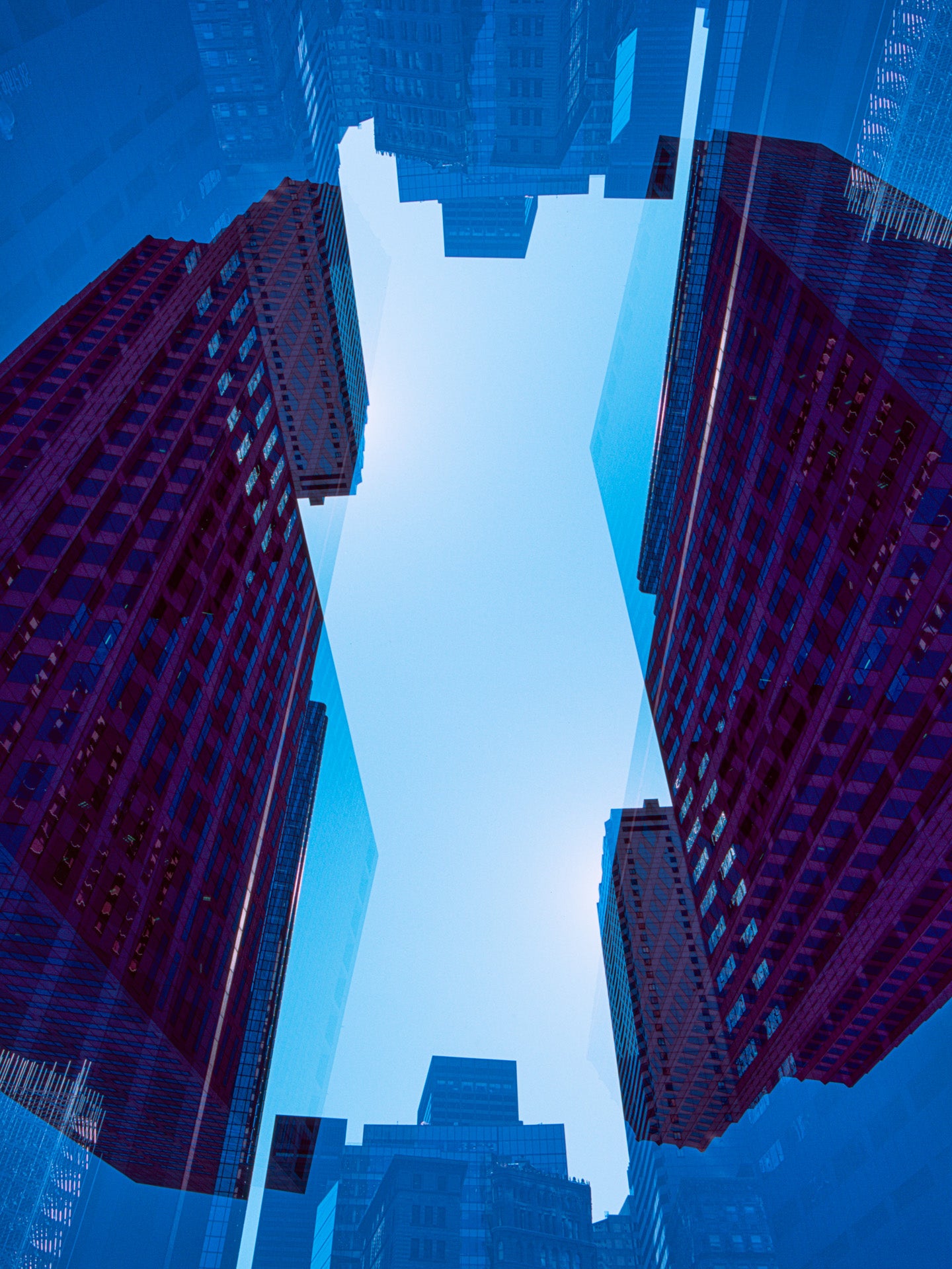 Beautiful blue abstract photo designed to work well in many interiors.