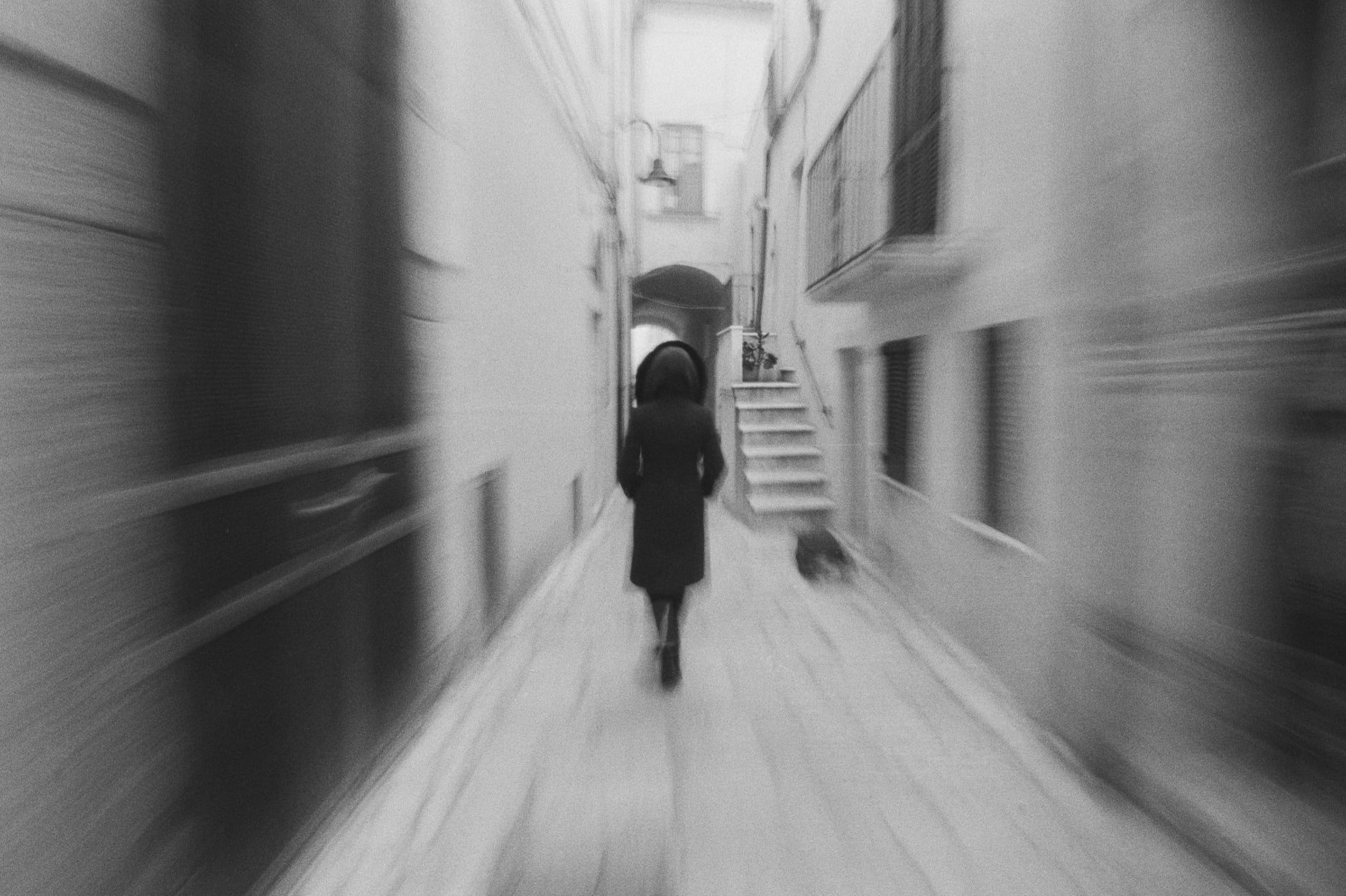 A fine art black and white photo print.