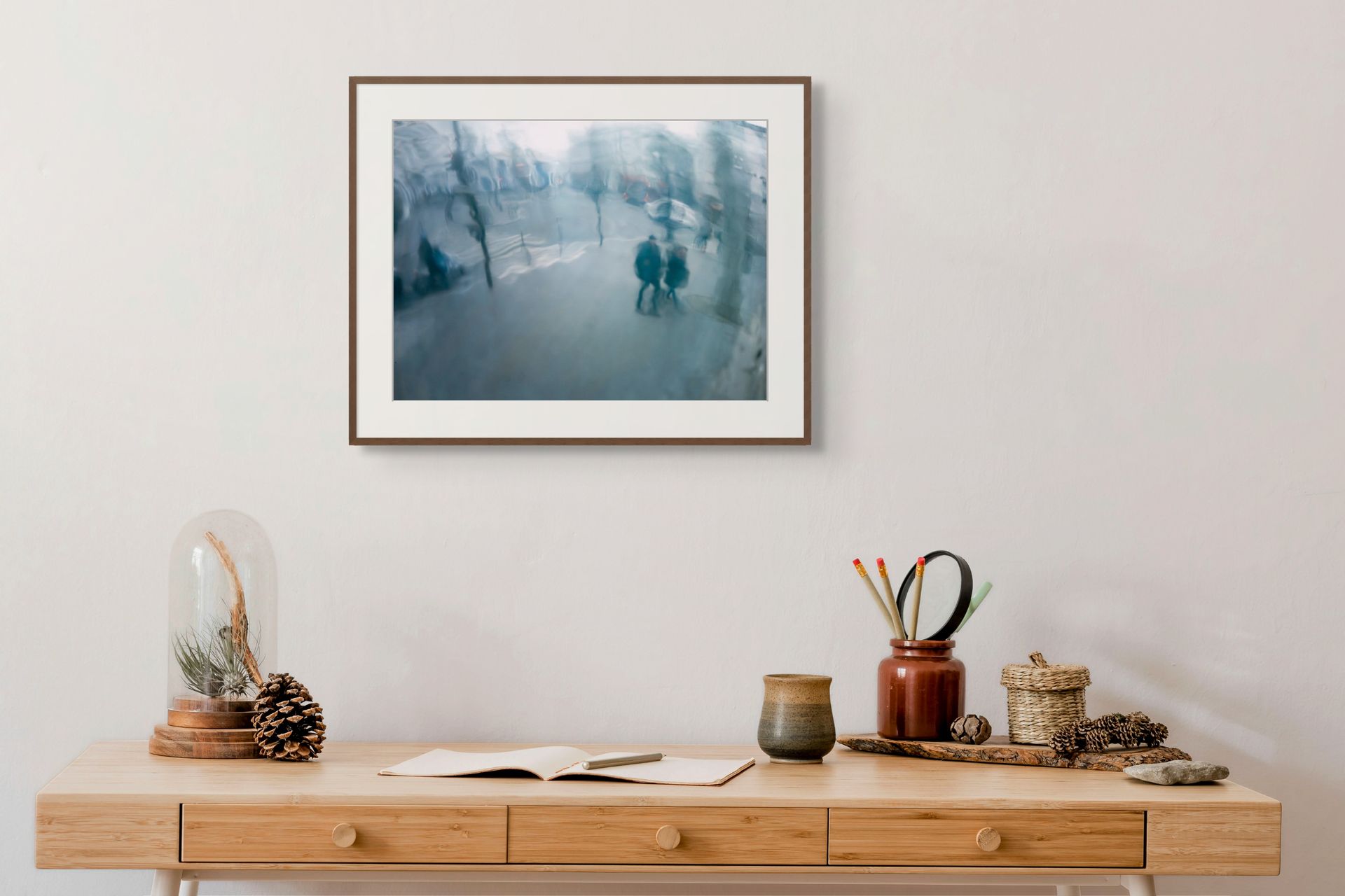 Framed abstract photo taken on a rainy day in Paris.